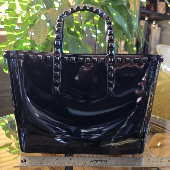 Jelly Mini Tote with Pyramid Spike Detail - Picture 1 of 2